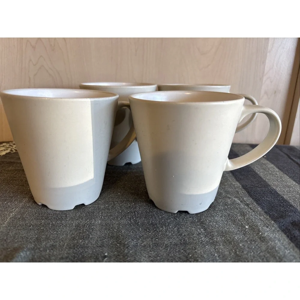 Set of Four (4) Ikea of Sweden Made In Thailand Stoneware Mug Coffee Tea #10866‎